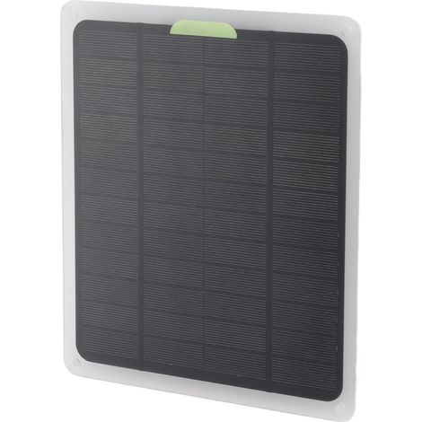 Panneau Solaire 10W avec Ports USB Double Sortie et Type C, Chargeur Solaire 12V pour Camping, Randonnée et Voyage