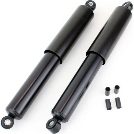 Amortisseurs 340 mm, jambe de force avec manchon noir, montage arrière, compatibles avec les modèles Simson S50, S51, S70, S53, S83, KR50, KR51, SR4-1, SR4-3 et SR4-4. (1/3)