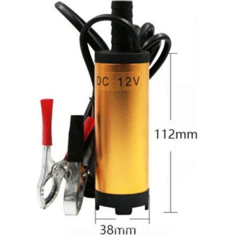 pompa sommergibile 12V CC, pompe sommergibili in acciaio inox per acqua, olio, cherosene, 12 l/min, strumento di rifornimento