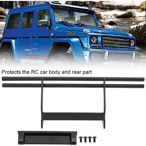 Pare-chocs arrière en acier pour modèles RC Traxxas TRX-4 TRX-6, accessoire compatible Mercedes G500 G63 - Noir