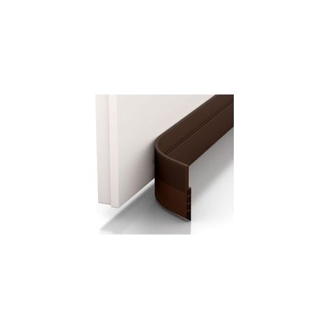 Calfeutrer Bas de Porte, Bande d'Etanchéité en Silicone Souple Isolant Phonique Thermique Anti Bruit Poussière Stop à l'air Froid Anti Souris Fourmi Cafard Insectes (5 X 80 CM, Marrón)-LIAIKI (1/5)