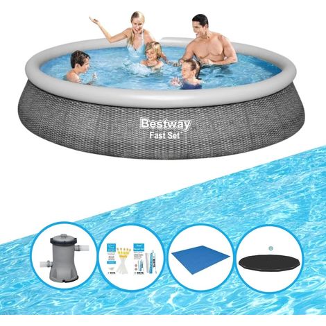 Bestway Bestway Fast Set Ronde - 396x84 cm - 6-pièces S22672 (1/5)