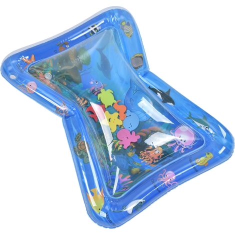 Tapis de jeu aquatique gonflable en PVC bleu, sans danger pour les bébés et les jeunes enfants de 1 à 3 ans (1/5)