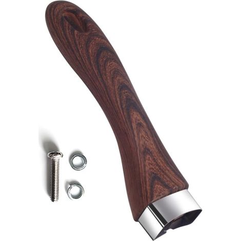Abnehmbarer Griff, hitzebeständiger abnehmbarer Griff, Universalgriff, geeignet für die meisten Küchenaccessoires (Braun) (1/4)