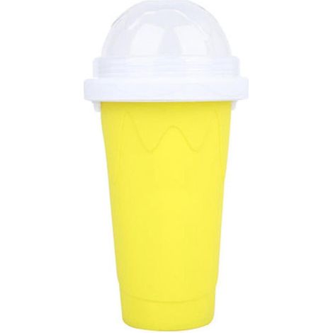 Smoothies, umweltfreundliche doppelwandige Silikon-Slush-Eismaschine für Zuhause-Yellow