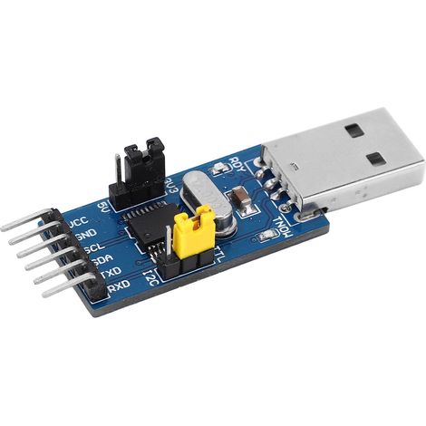 Module adaptateur convertisseur USB vers I2C UART TTL avec câbles dupont pour programmation série (1/5)