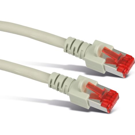 S-IMPULS Netzwerkpatchkabel, CAT.6 , RJ45, 1:1, 0,5 m, grau