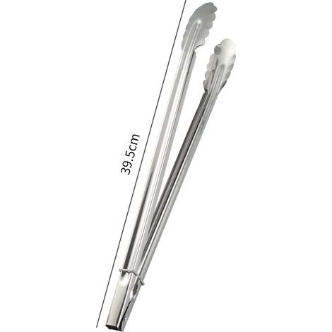 Stainless steel kitchen cooking tongs, multi-functional tongs, outdoor BBQ tongs, BBQ tongs/meat tongs/bread tongs/buffet tongs/steak tongs, 2-pack - 16 inches (1/5)
