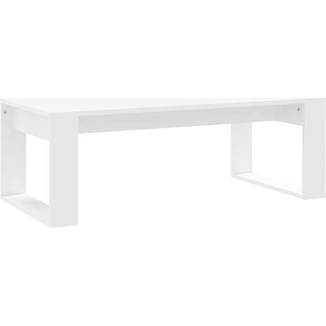 Maison Exclusive - Couchtisch Weiß 102x50x35 cm Holzwerkstoff (1/5)