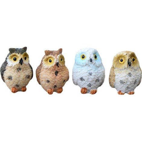 Chouettes sages 3 cm 4pcs