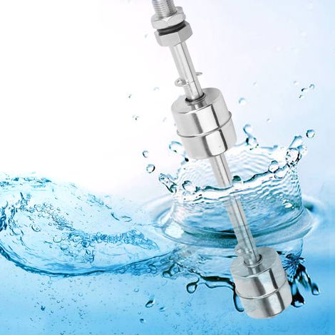 Interrupteur à flotteur à double bille en acier inoxydable, contrôleur de niveau d'eau, capteur (150 mm) (1/5)