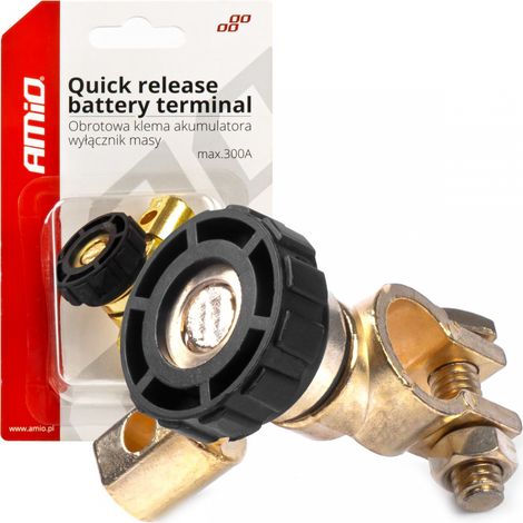 Interruttore rotativo per morsetto di massa della batteria amio-03021 (1/4)