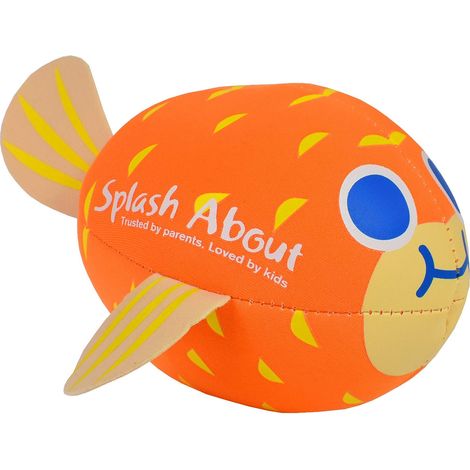 Splash About Giocattolo da piscina con palla d'acqua in neoprene a forma di pesce palla- Arancione (1/5)