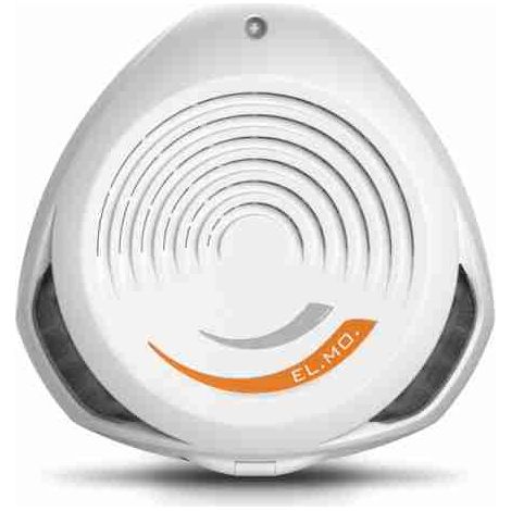 Sirena piezoelettrica da esterno a 1 tromba con lampeggiatore a LED arancione, LED stato impianto RGB personalizzabili
