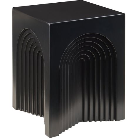 Tavolino laterale 45 x 35 x 35 cm nero opaco 030010910