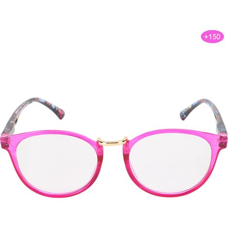 Lunettes de lecture à charnière à ressort, unisexes, avec étui de rangement + monture violette 150. (1/5)
