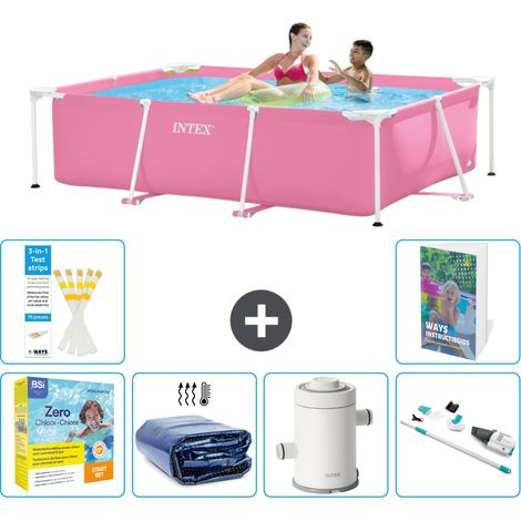 Intex Piscina con estructura Rectangular - 220x150x60 cm - 7-piezas  S22