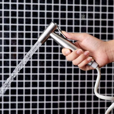 Handbrause- und Bidetset für Toilette, Edelstahl 304, Handbrause- und Bidetset für Badezimmer (1/5)