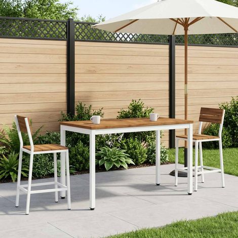 vidaXL Mesa de centro Natural y Blanco 49 x 100,5 x 45 cm (1/5)