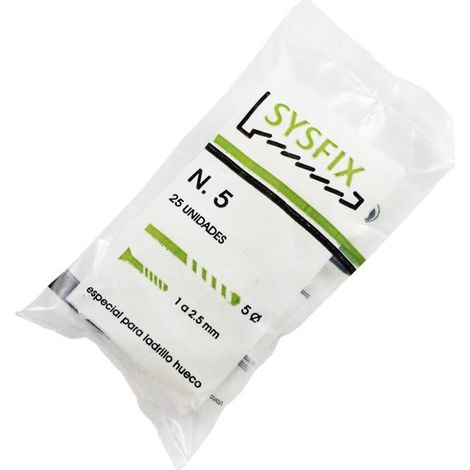 TACO ESTRIADO BLANCO (25 UNI) 5 X 21 MM - 120500