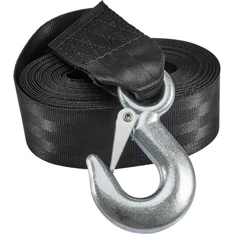 Corde de remorquage robuste, pagaie de treuil pour remorque de bateau avec crochet, sangle de remorquage, 6 m (1/5)