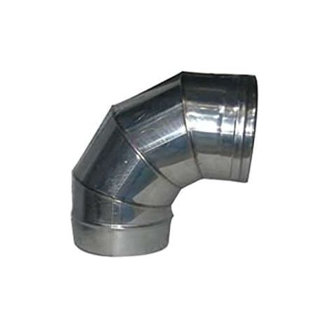 Ala 8018915689076 Gomito Inox a Settori 90° Diametro 16 cm Materiale AISI 316L Finitura Lucida colore Acciaio (1/2)