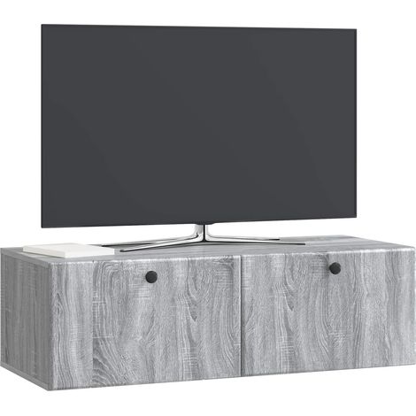 Maison Exclusive - Mobile Porta TV da Muro 98 x 41 x 30 cm Sonoma grigio (1/5)
