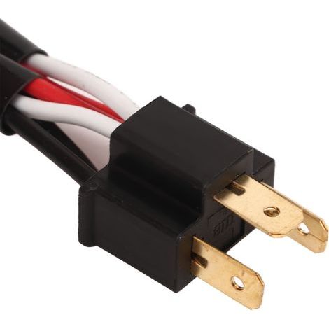 2x 9003/H4 Anschlussset für LKW- und Pickup-Scheinwerfer – Stecker-Buchse-Kabelbaum mit zweipoligem LED-Splitter