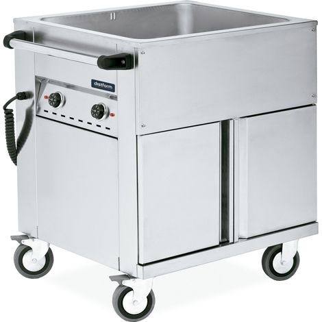 Chariot Bain-Marie avec Réserve en Inox - Distform