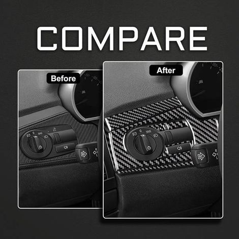 Suitable for left-hand drive BMW Z4 E85 E86 Soft carbon fiber headlight adjustment decorative stickers (2-08). (1/4)