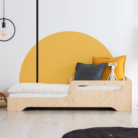 Letto 90x190 con rete a doghe inclusa Ambra Bois (1/4)