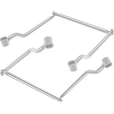 Écarteurs supports de sacoches laterales cavalières pour motos custom SU2 chrome