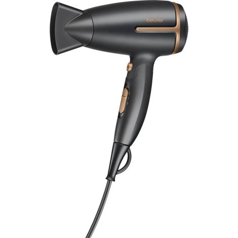 Beurer HC 25 LTD. Sèche-cheveux de voyage noir, rose (1/2)