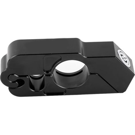Barre de verrouillage antivol universelle en alliage d'aluminium CNC pour guidon de moto (noire) (1/5)