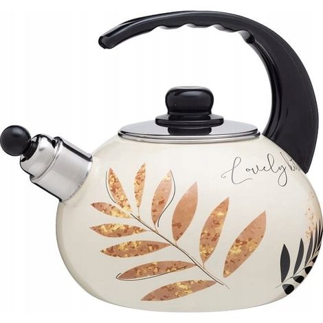 KADAX Wasserkessel, Kessel aus Edelstahl, 2.2L Wasserkocher, Grüne Blumen (1/5)