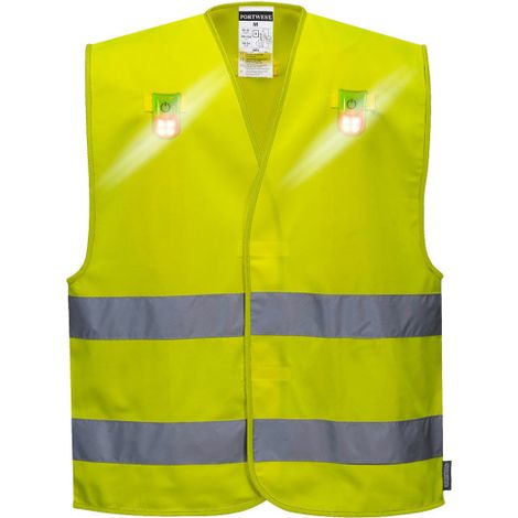 Chaleco ligero de alta visibilidad Versatile de poliéster con cintas reflectantes L474