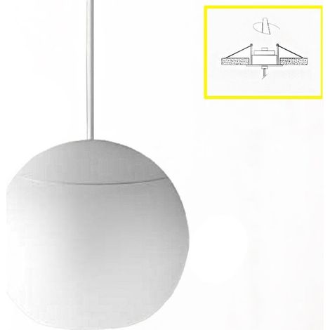 Lampada soffitto incasso gea luce guya si bianca led alluminio sospensione