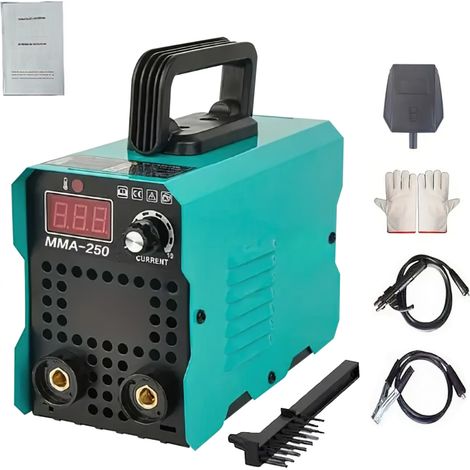 Poste à Souder Inverter - Machine à souder électrique 250A - IGBT - 220V - machine à souder à l'arc inverseur IGBT - portable - Vert (1/5)