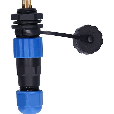 Prise aviation mâle 5 broches 250V 5A fiable, résistante à l'oxydation, compacte et durable pour machines programmables. (1/5)
