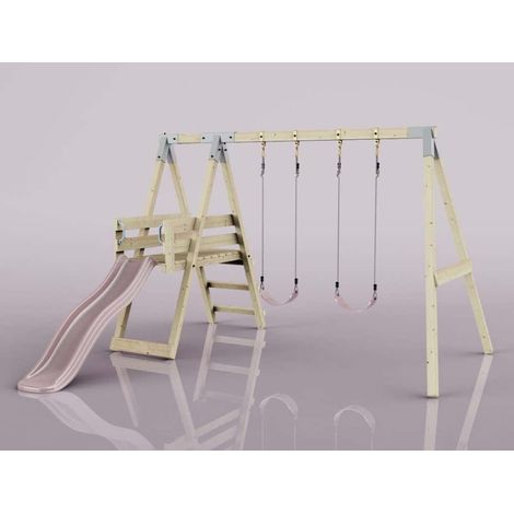 OutdoorToys Schaukel Möwe aus Holz in Rosa