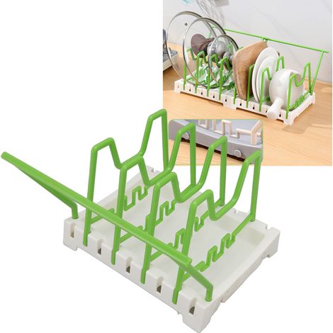 Porte-couvercles de table, égouttoir à torchons, étagère de rangement pour ustensiles de cuisine, style C (1/5)
