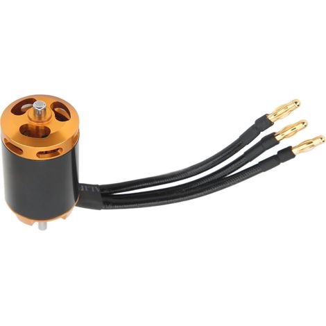 Moteur brushless pour bateau radiocommandé, refroidissement par eau, 22800KV, structure en alliage d'aluminium et cuivre, 12N8P. (1/5)