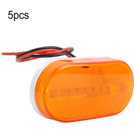12V 6LED LKW-Seitenleuchten (Verkauf im 5er-Pack) (Gelb) (1/5)