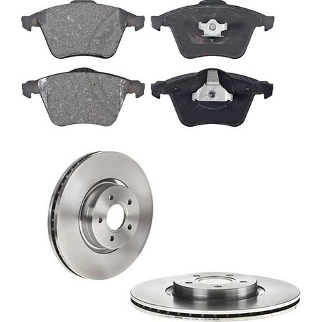 KIT FRENI ANTERIORI compatibile con VOLVO V40 2 VOLUMI/CODA SPIOVENTE (525,526) - DISCHI + PASTIGLIE OEM: P 24 057 , P 24 061 / 17635 , 18272 , 18273 , 18580 , 17587 , 18340 /SOSTITUZIONE DIRETTA/BASS (1/5)