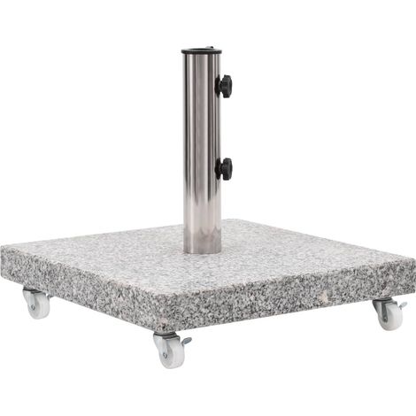 Socle de parasol Granite 30 kg Carré Gris (1/5)
