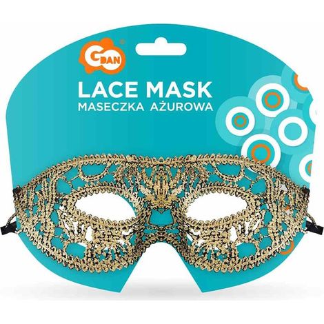 Goldene Dame, durchbrochene Maske