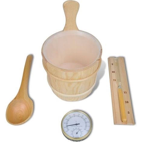 Accessoires pour sauna vidaXL, lot de 5 pièces