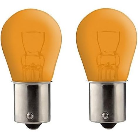 2x Ampoule BA15S 21W 6V ORANGE voiture moto scooter réparation changement éclairage lumière
