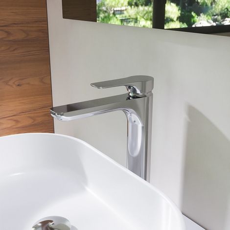 Miscelatore Lavabo Alto senza Scarico in Ottone Cromato Mod. Mia (1/5)