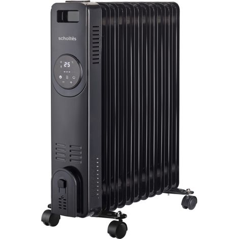 Radiateur à bain d'huile 2500w noir - Scholtes - SCHD411N (1/3)